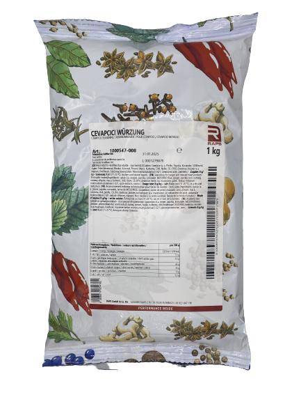 Raps - Cevapcici Würzung, 1 kg Beutel