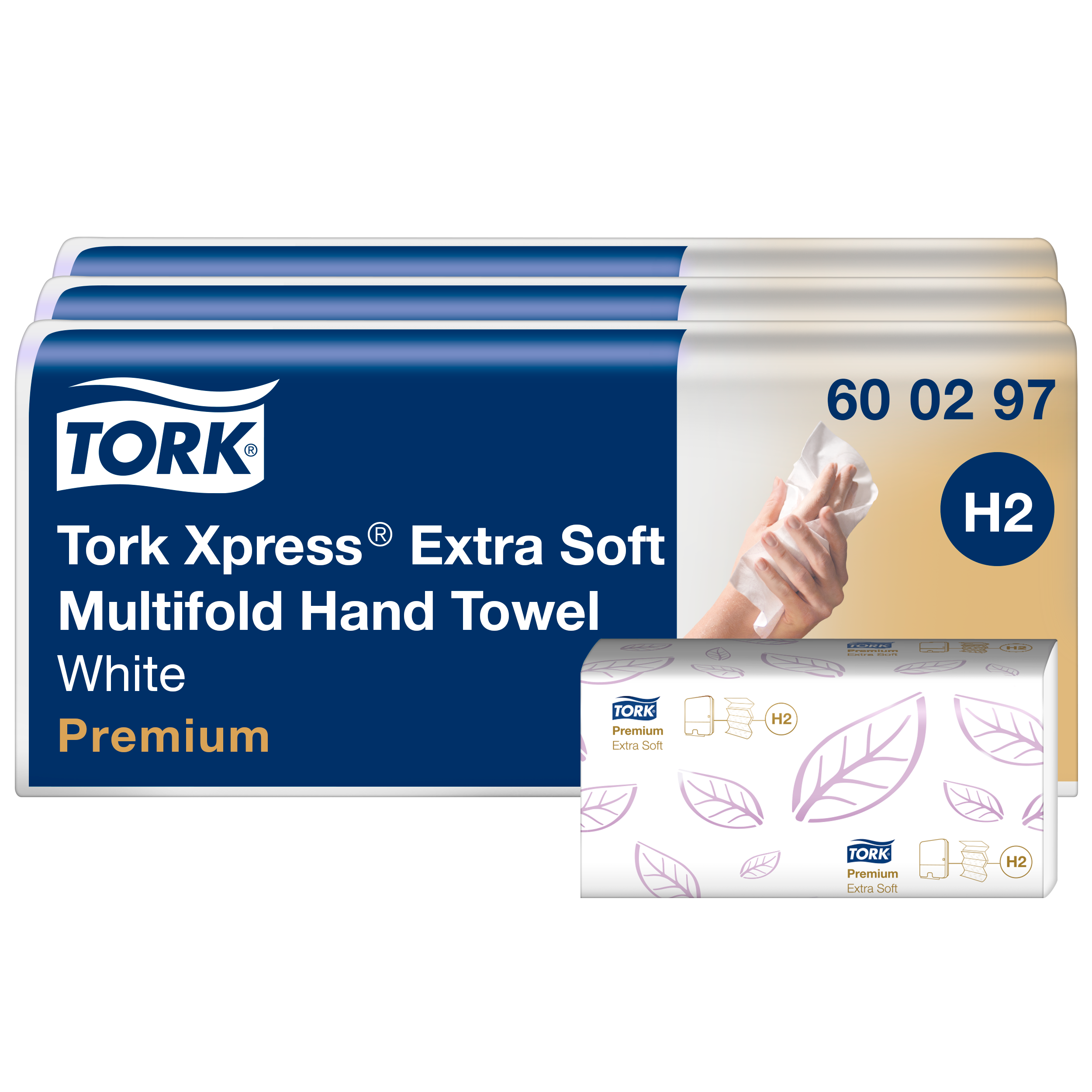 Tork - Xpress Multifold-Handtücher, H2, weiß, 7 x 100 Tücher, 600297 Tork - Xpress Multifold-Handtücher, H2, weiß, 7 x 100 Tücher, 600297