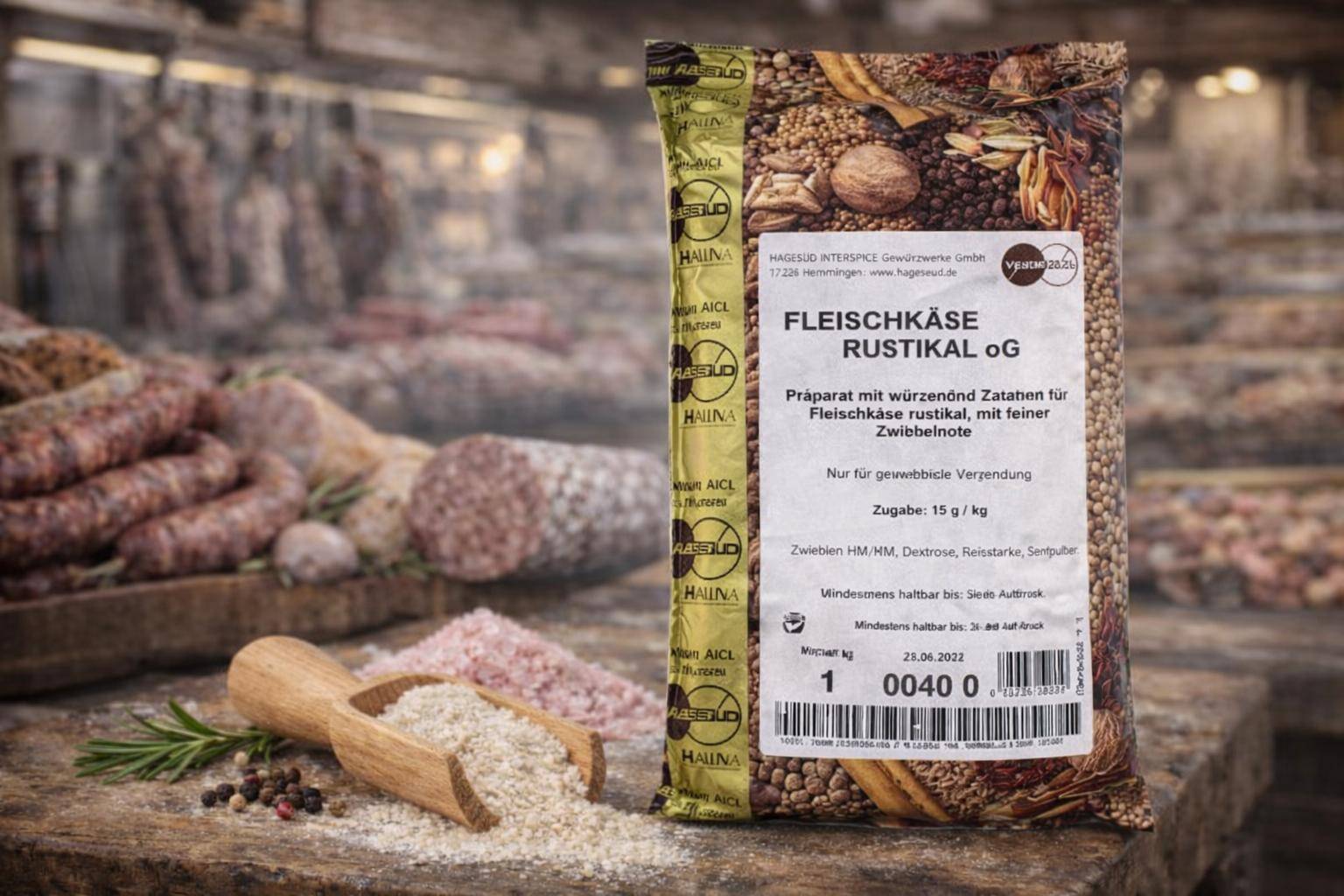 Hagesüd - Fleischkäse Rustikal, 1 kg Beutel