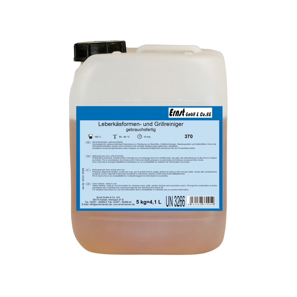 Ernst - Leberkäsformen und Grillreiniger, 370, 5 Liter Kanister Ernst - Leberkäsformen und Grillreiniger, 370, 5 Liter Kanister
