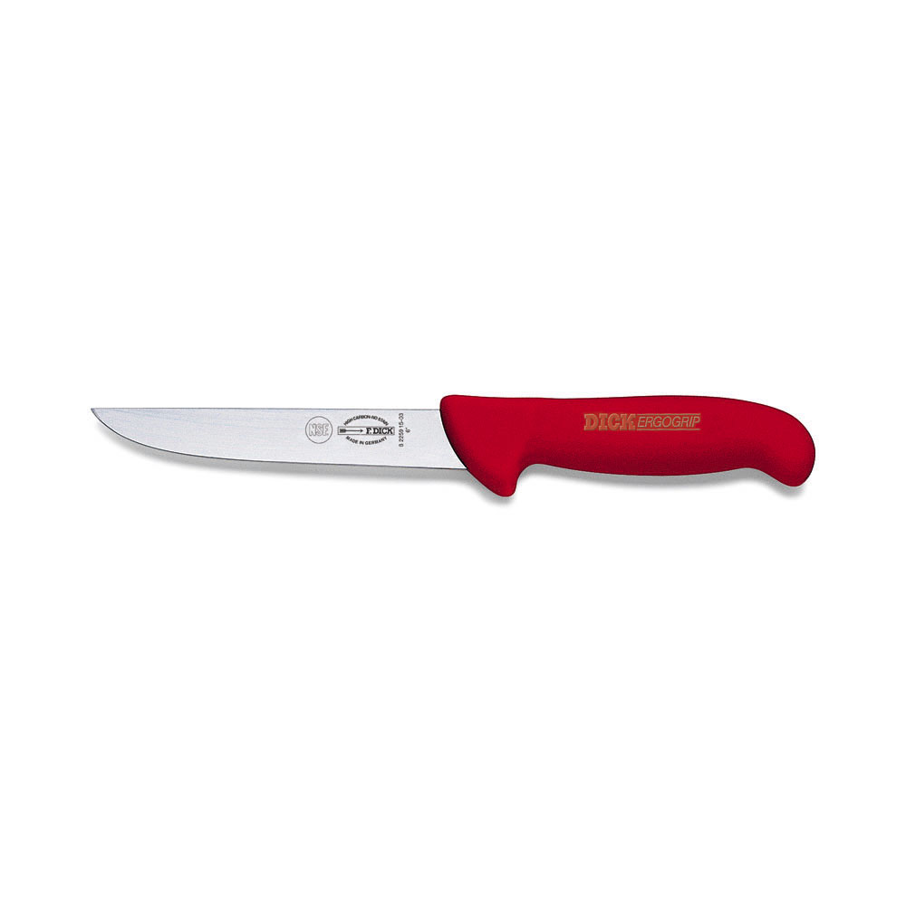 F. DICK - ErgoGrip Ausbeinmesser, breit, 15 cm, rot, 8225915-03 F. DICK - ErgoGrip Ausbeinmesser, breit, 15 cm, rot, 8225915-03