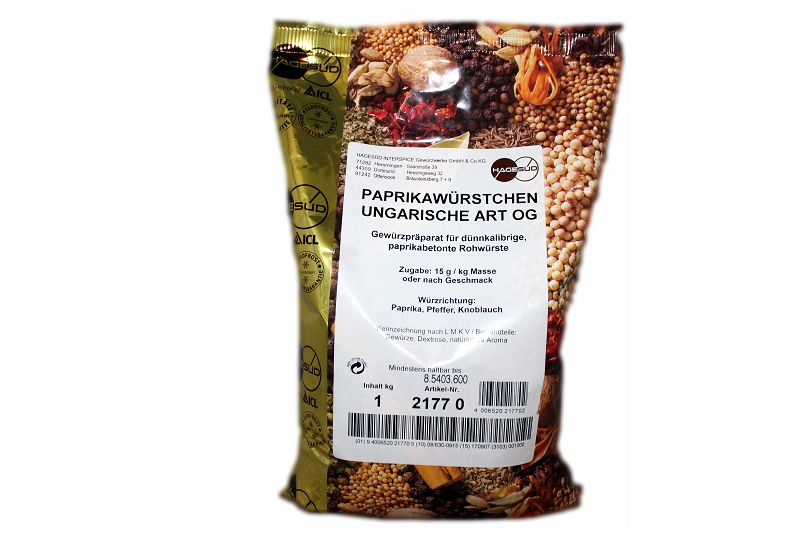 Hagesüd - Paprikawürstchen, ungarische Art, 1 kg Beutel Hagesüd - Paprikawürstchen, ungarische Art, 1 kg Beutel