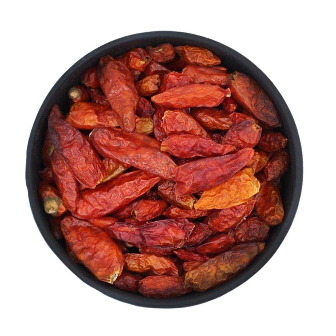 Chillies ganz, 250 g Beutel