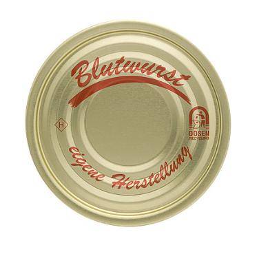Fuduu.de - Dosendeckel, 99 mm, 100 Stück, Blutwurst