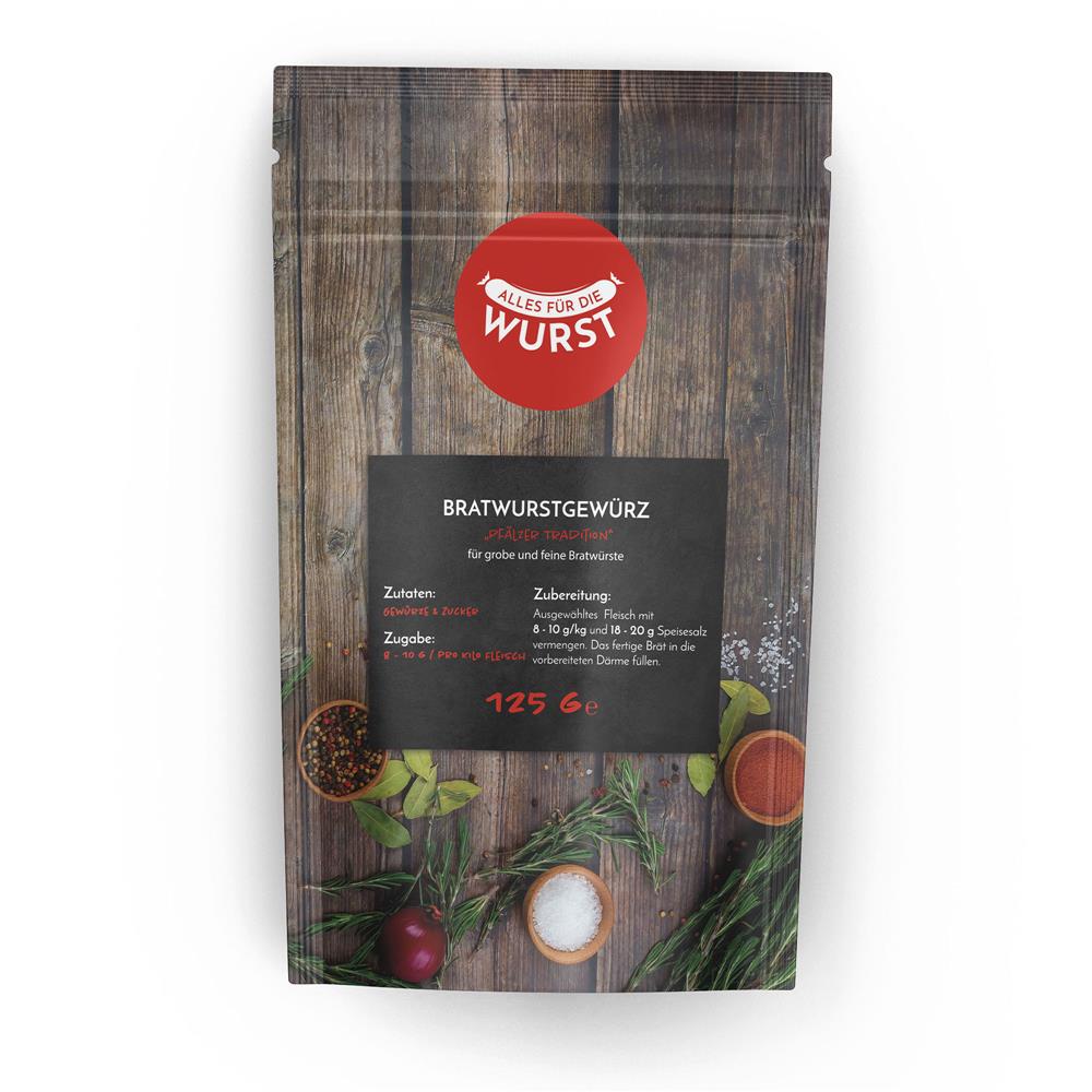 Alles für die Wurst - Bratwurstgewürz, 125 g Beutel Alles für die Wurst - Bratwurstgewürz, 125 g Beutel