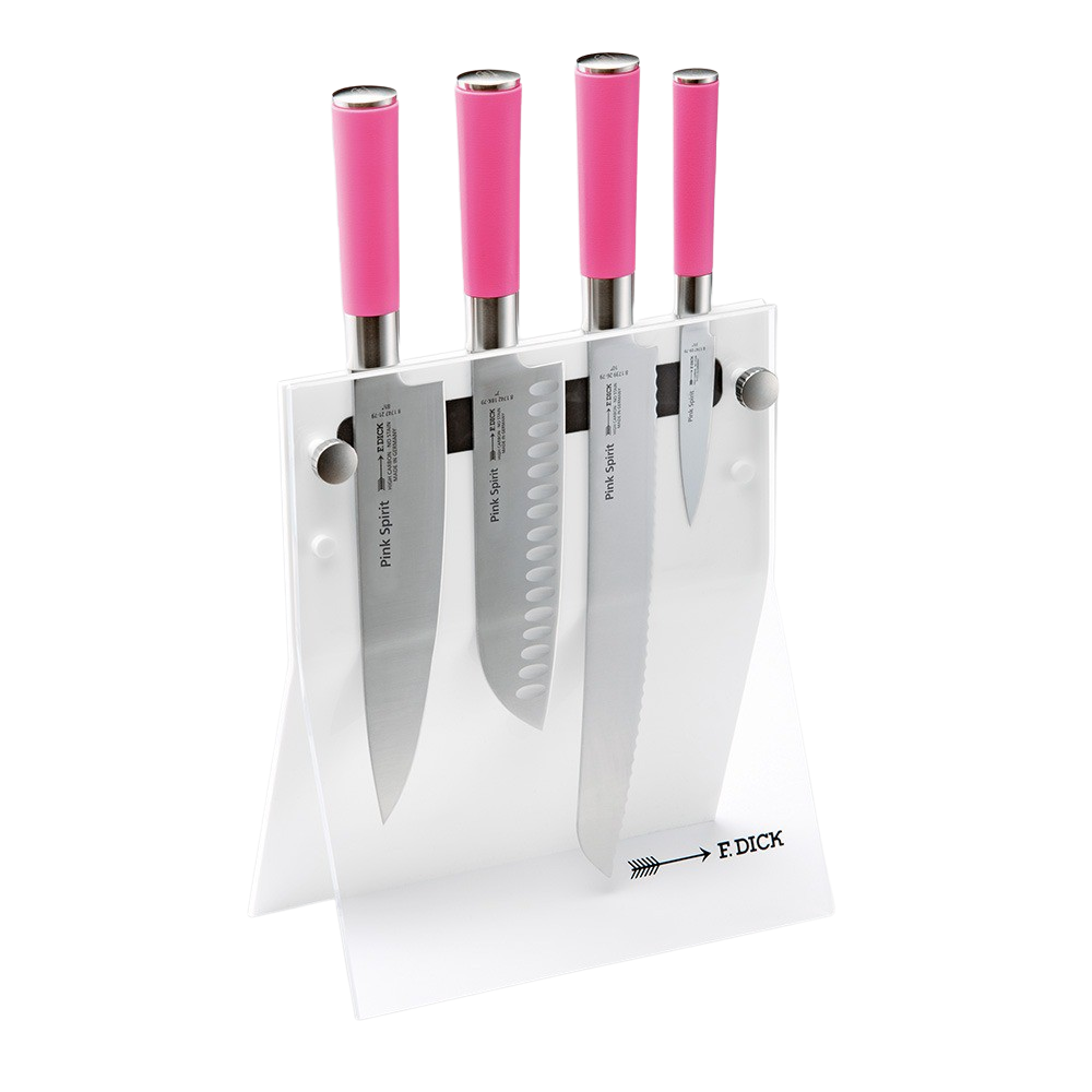 F. DICK - Pink Spirit Messerblock "4Knives", 4-tlg., weiß, 81772000-05-79