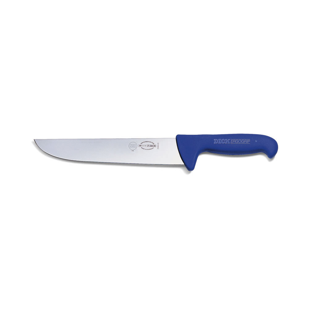 F. DICK - ErgoGrip Blockmesser, 23 cm, blau, 8234823 F. DICK - ErgoGrip Blockmesser, 23 cm, blau, 8234823