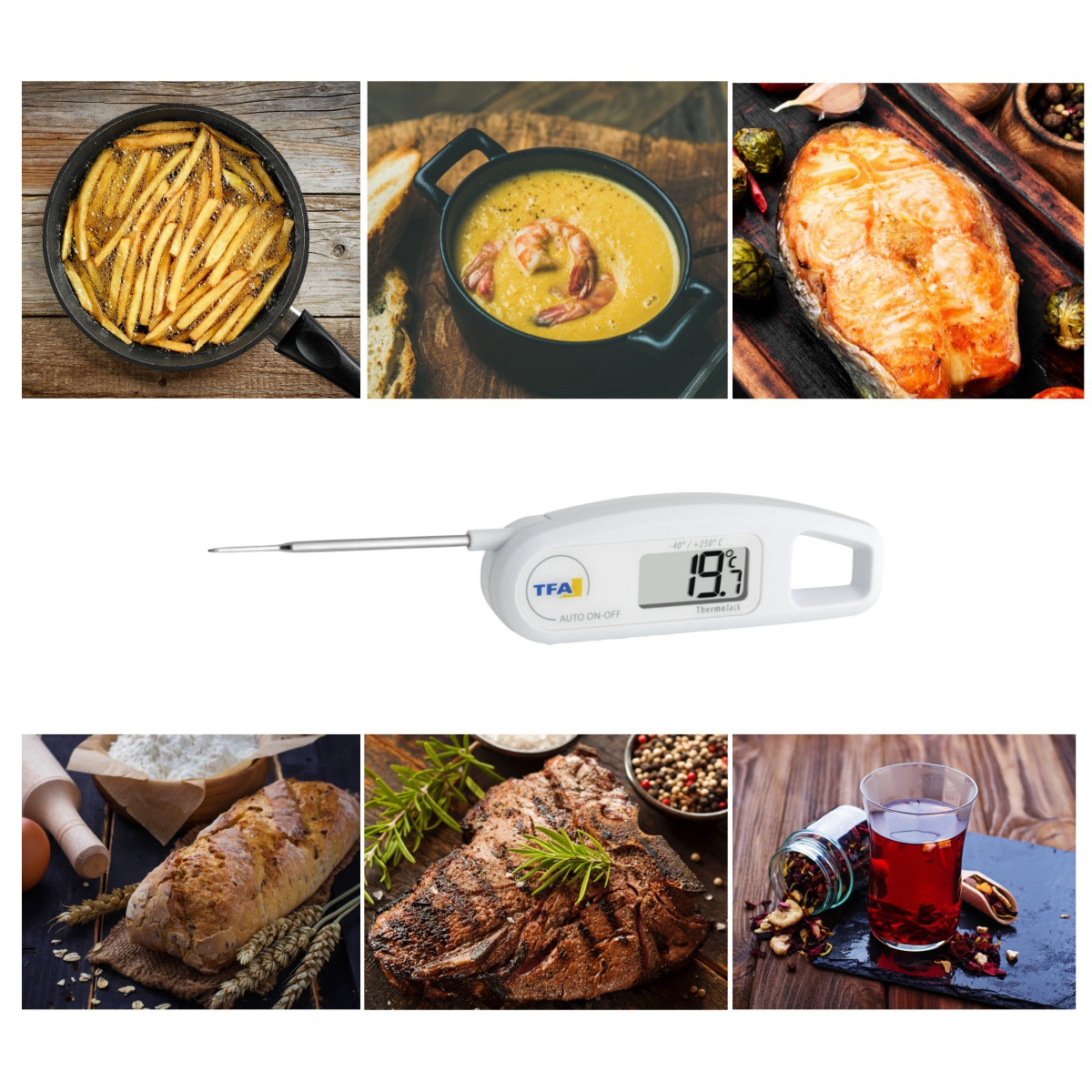 TFA - Digitales Einstichthermometer THERMO JACK, weiß TFA - Digitales Einstichthermometer THERMO JACK, weiß