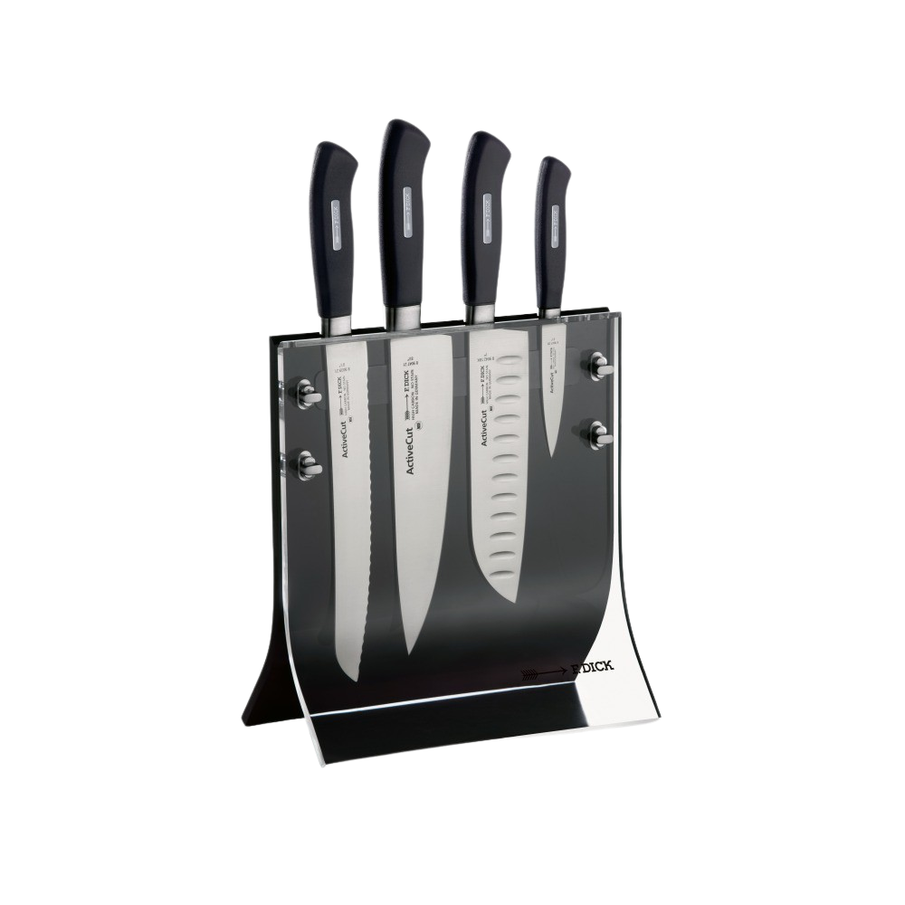 F. DICK - Messerblock "4 Knives", 4-teilig, schwarz, 8907200