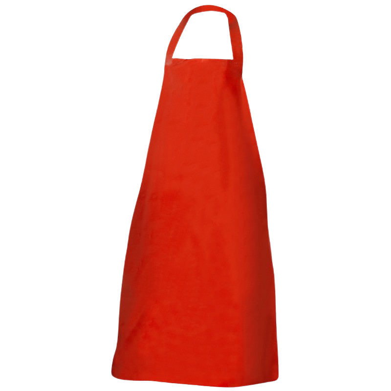 Best4Food - "Bären PU" Folienschürze, mit praktischen Gummiverschluss, rot, Größe: 120 cm