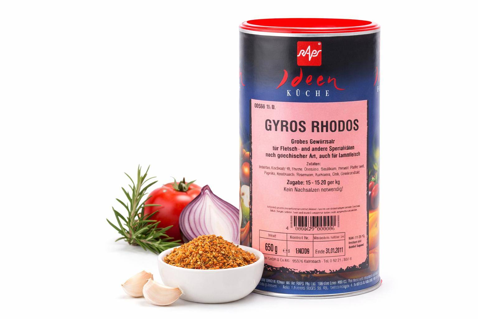 Raps - Gyros Rhodos, 650 g Dose