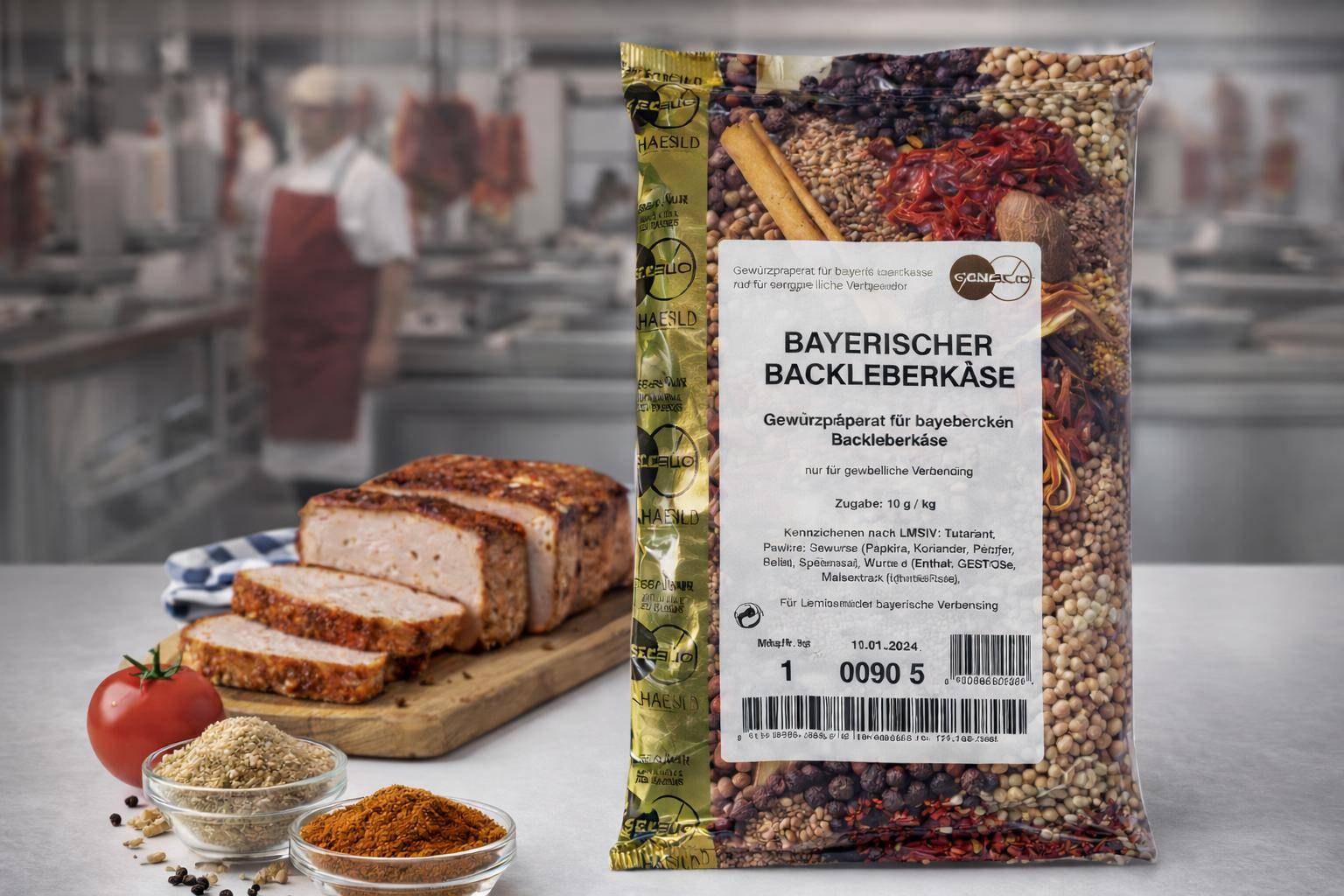 Hagesüd - Bayrischer Backleberkäse, 1 kg Beutel