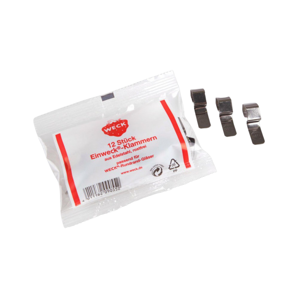 Weck - Klammern, 12 Stück Weck - Klammern, 12 Stück