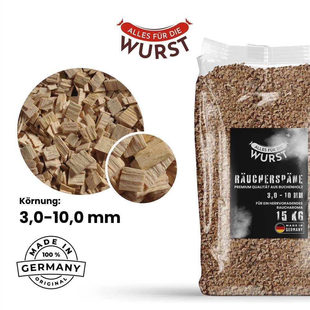 Alles für die Wurst - Räuchermehl Buche 20/160, grob, 15 kg Sack