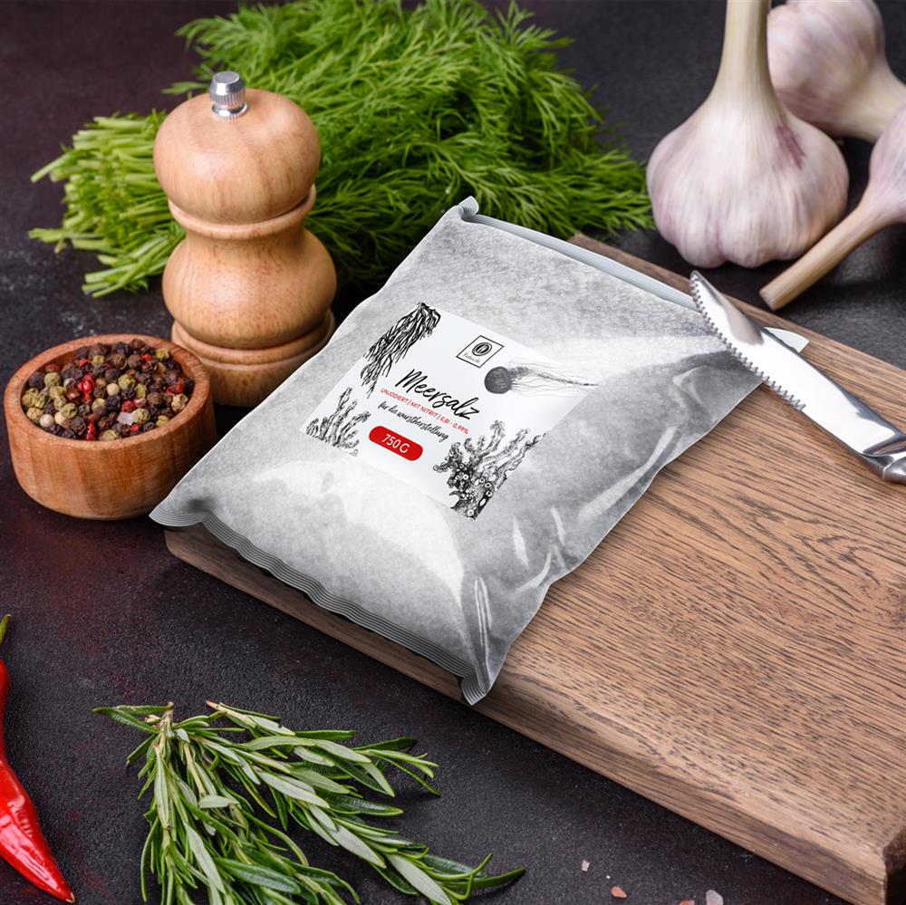 Fuduu.de - Nitritsalz / Pökelsalz mit Meersalz, 0,9%, 750 g Beutel