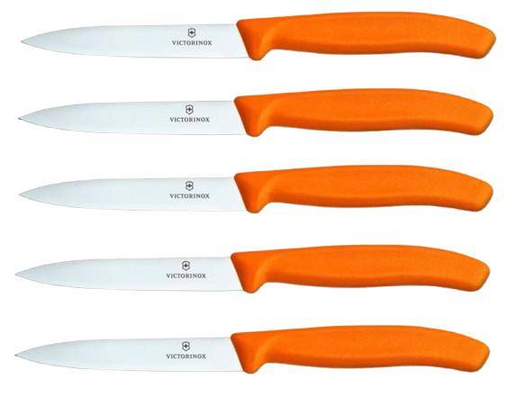 Victorinox - Küchen- Gemüsemesser Set, verschiedene Farben, 6.7706.L, (5 Messer à 1 Set)
