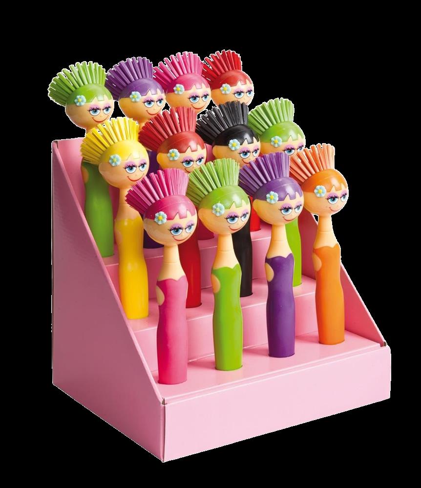 Haug - Girl Spülbürste, rund rosa/berry Haug - Girl Spülbürste, rund rosa/berry