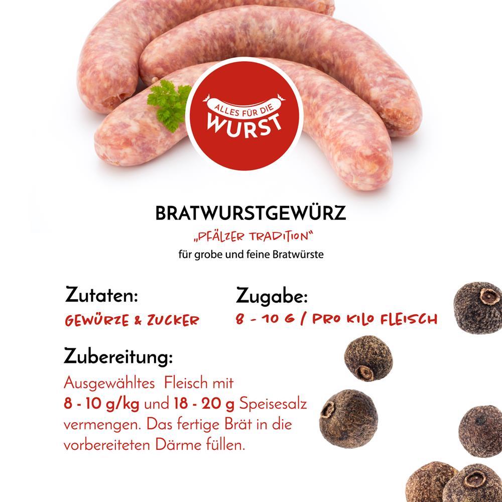 Alles für die Wurst - Bratwurstgewürz, 125 g Beutel