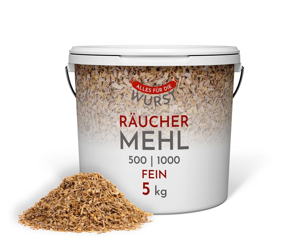AllesfürdieWurst - Räuchermehl 500 | 1000, 5 kg Eimer