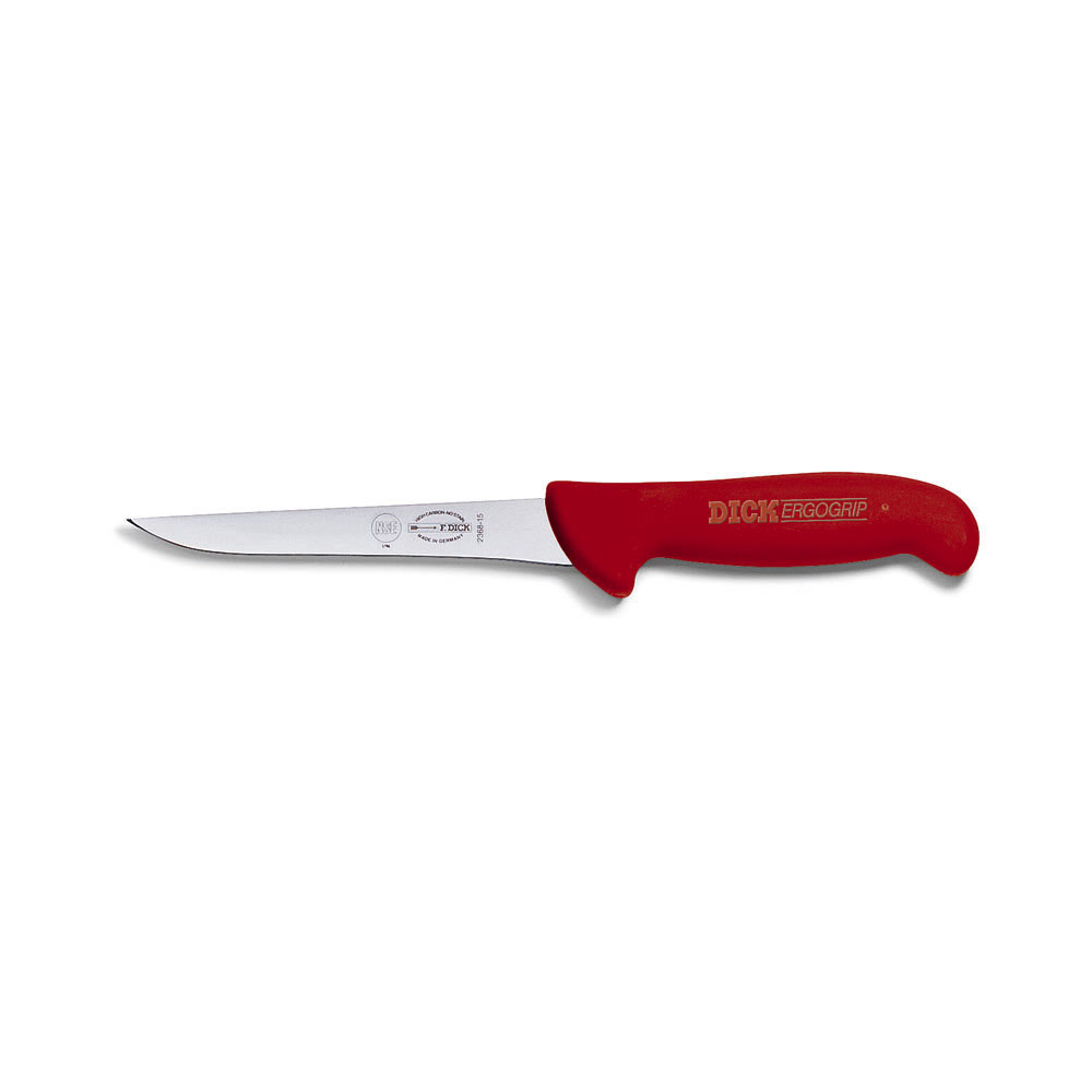 F. DICK - ErgoGrip Ausbeinmesser, schmal, 15 cm, rot, 8236815-03 F. DICK - ErgoGrip Ausbeinmesser, schmal, 15 cm, rot, 8236815-03