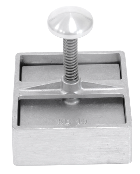 Adelmann - Hackfleischformer aus Aluminium, 120 x 120 mm (eckig)