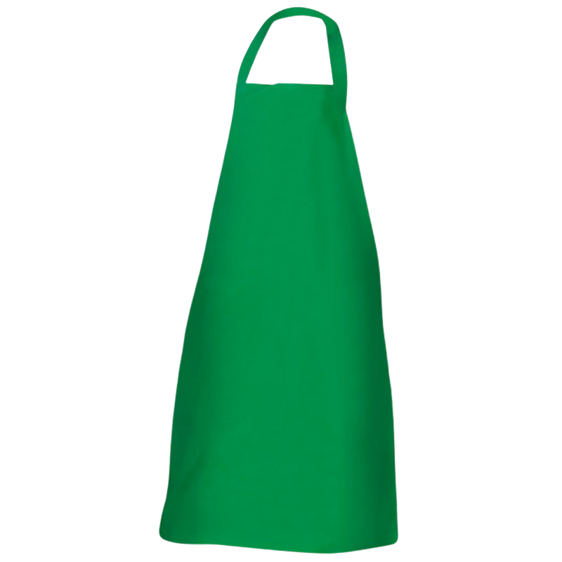 Best4Food - "Bären PU" Folienschürze, mit praktischen Gummiverschluss, grün, Größe: 110 cm
