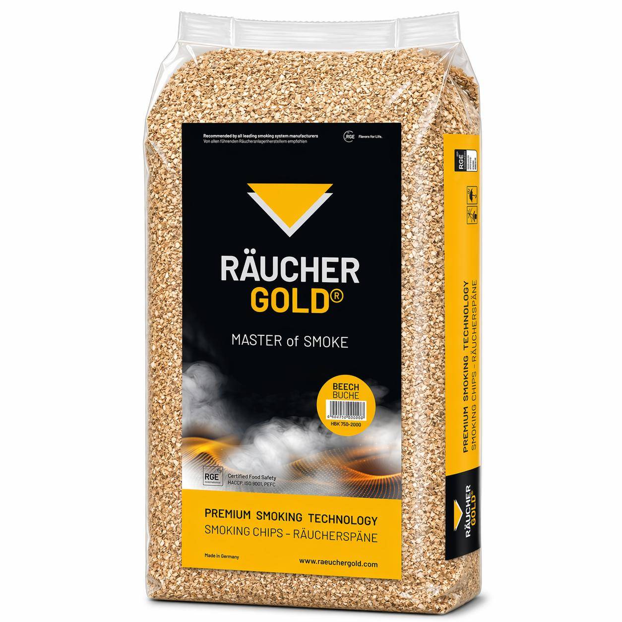 Räuchergold - Räucherspäne, HBK 750/2000, 15 kg Sack