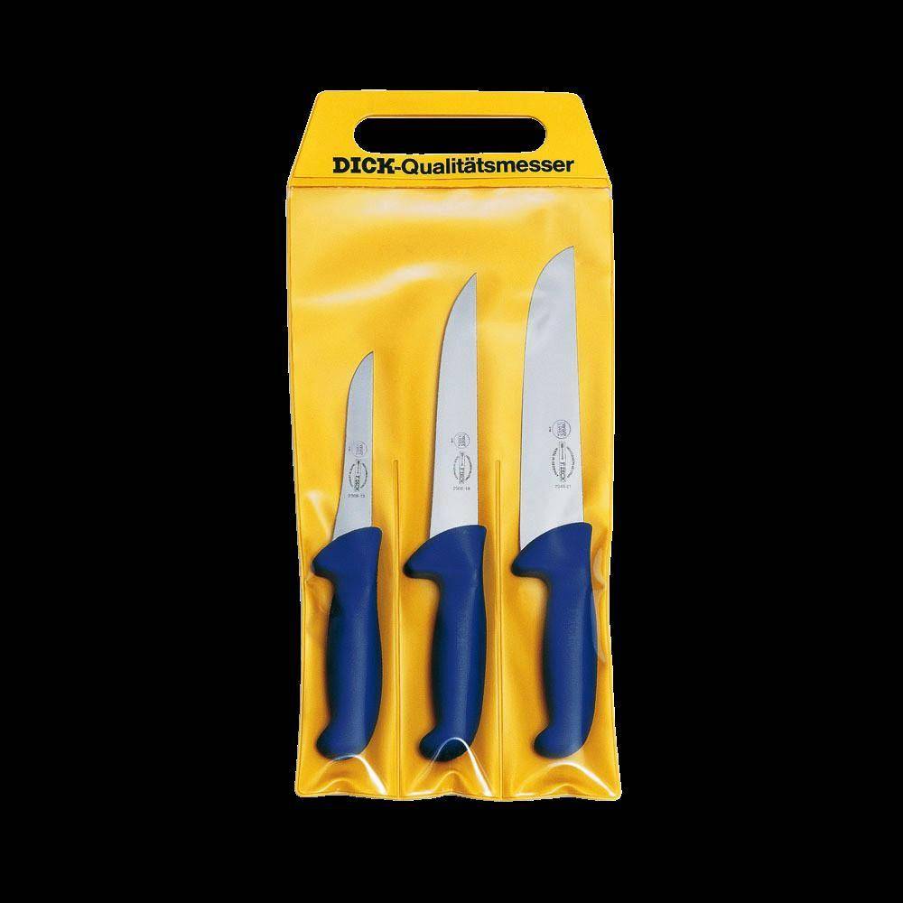 F. DICK - ErgoGrip Messer-Set, 3tlg., blau, 8255300