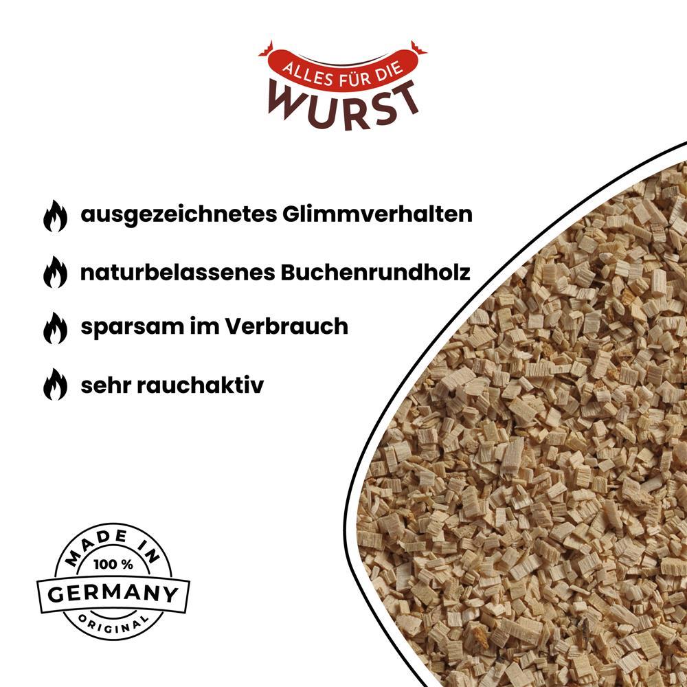 Alles für die Wurst - Räuchermehl Buche 7/20, feingrob, 5 kg Eimer