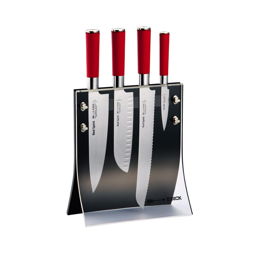 F. DICK - Red Spirit Messerblock "4Knives", 4-tlg., schwarz, 8177200