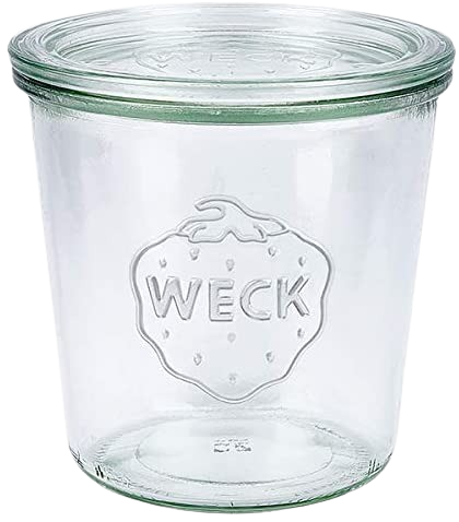 Weck - Sturzglas 1/2l mit Deckel, 580ml, 744, 6er ohne Zubehör