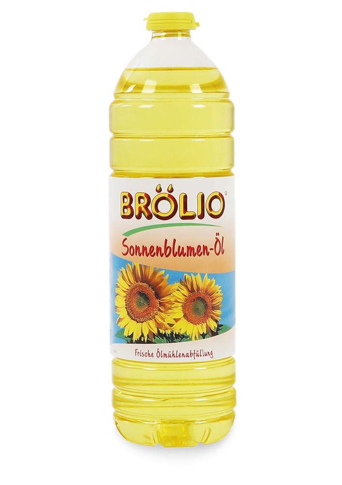 Brölio - Sonnenblumenöl, 1 Liter PET-Flasche Brölio - Sonnenblumenöl, 1 Liter PET-Flasche