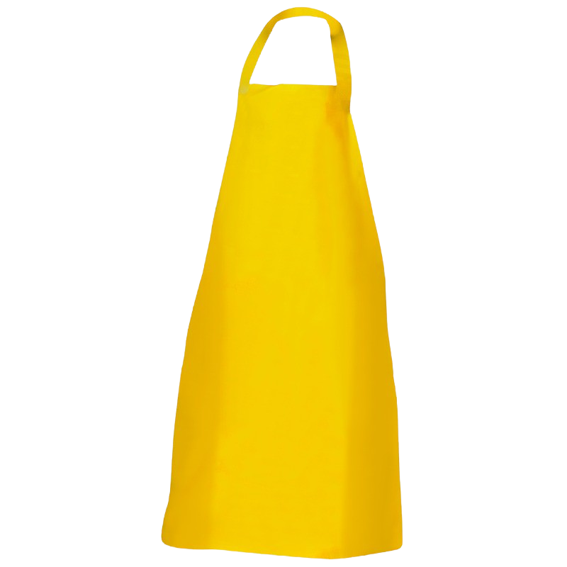 Best4Food - "Bären PU" Folienschürze, mit praktischen Gummiverschluss, gelb, Größe: 110 cm