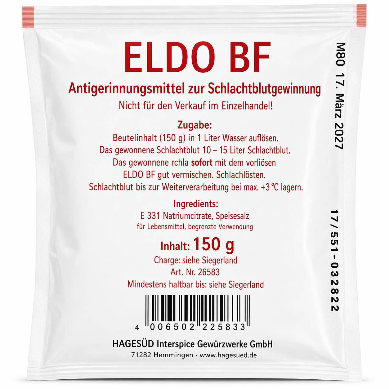 Hagesüd - Blutfibrisol, 150 g Beutel