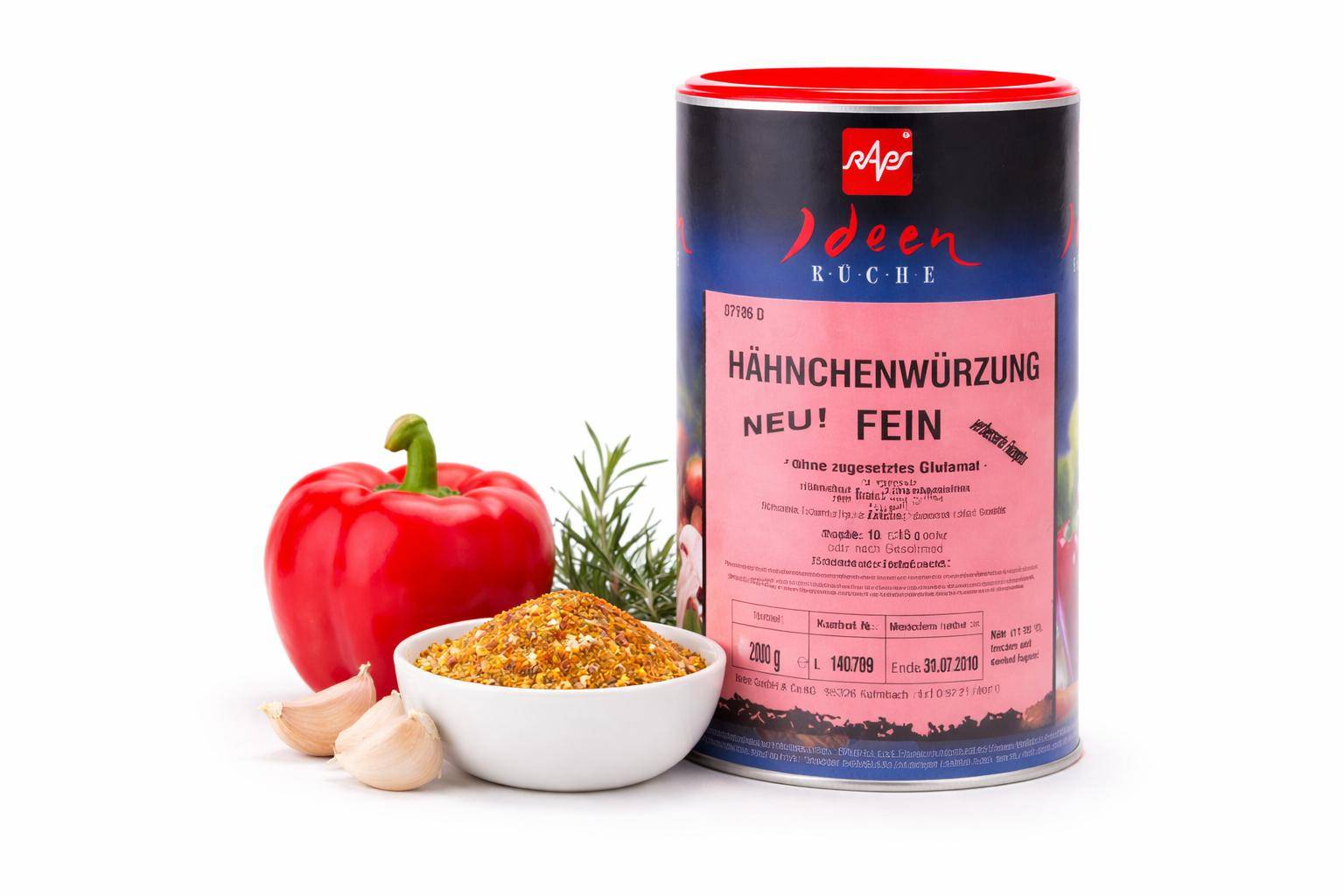 Raps - Hähnchenwürzung, fein, 800 g Dose