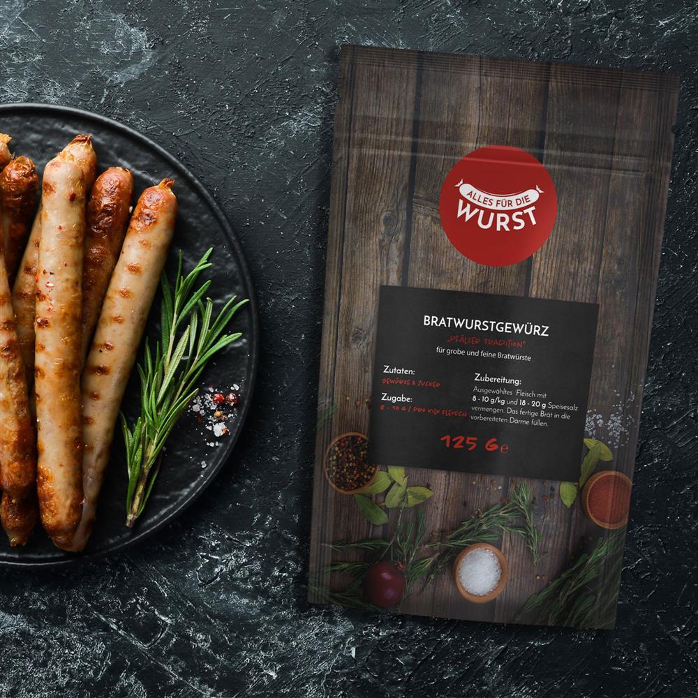 Alles für die Wurst - Bratwurstgewürz, 125 g Beutel Alles für die Wurst - Bratwurstgewürz, 125 g Beutel