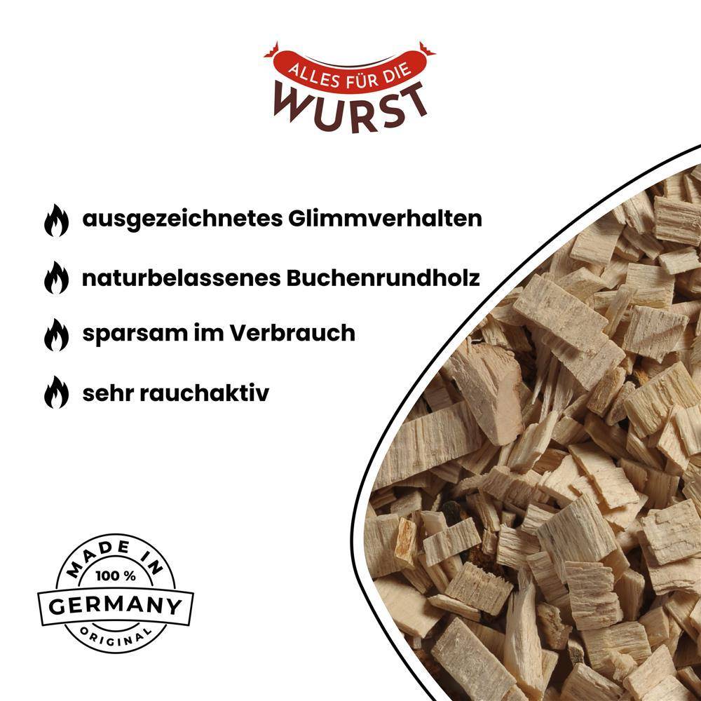 Alles für die Wurst - Räuchermehl Buche 20/160, grob
