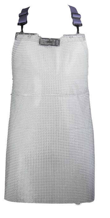 Niroflex - Stechschutz-Schürze, 85 x 60 cm, Beriemung in blau Niroflex - Stechschutz-Schürze, 85 x 60 cm, Beriemung in blau