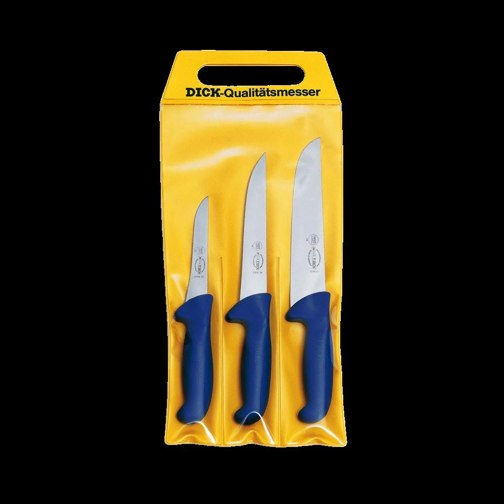 F. DICK - ErgoGrip Messer-Set, 3tlg., blau, 8255300 F. DICK - ErgoGrip Messer-Set, 3tlg., blau, 8255300