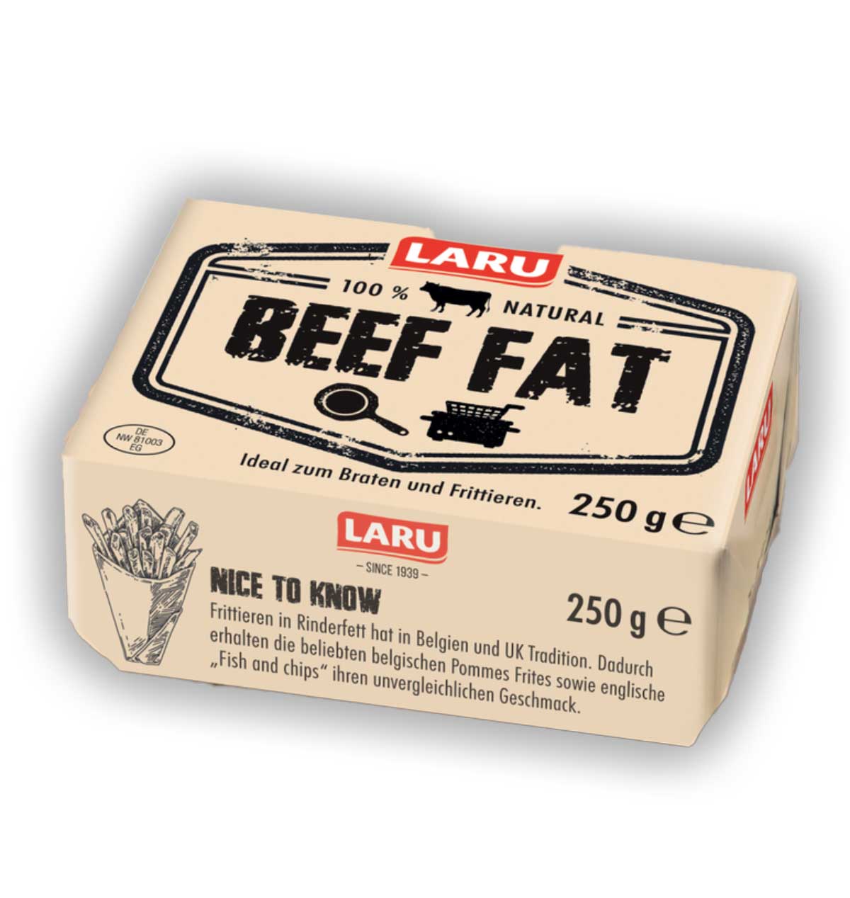 LARU - Rinderfett, 250 g Packung LARU - Rinderfett, 250 g Packung