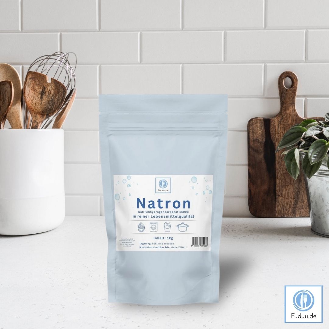 Fuduu.de - Natron Pulver (E500 ii Natriumhydrogencarbonat), 1kg Beutel