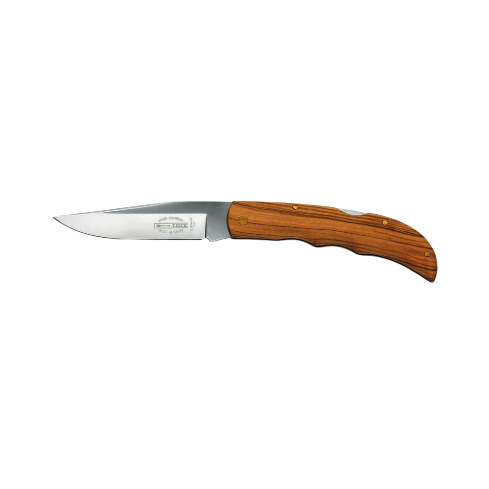 F. DICK - Taschenmesser, Olivenholzgriff, 9 cm, 8200409
