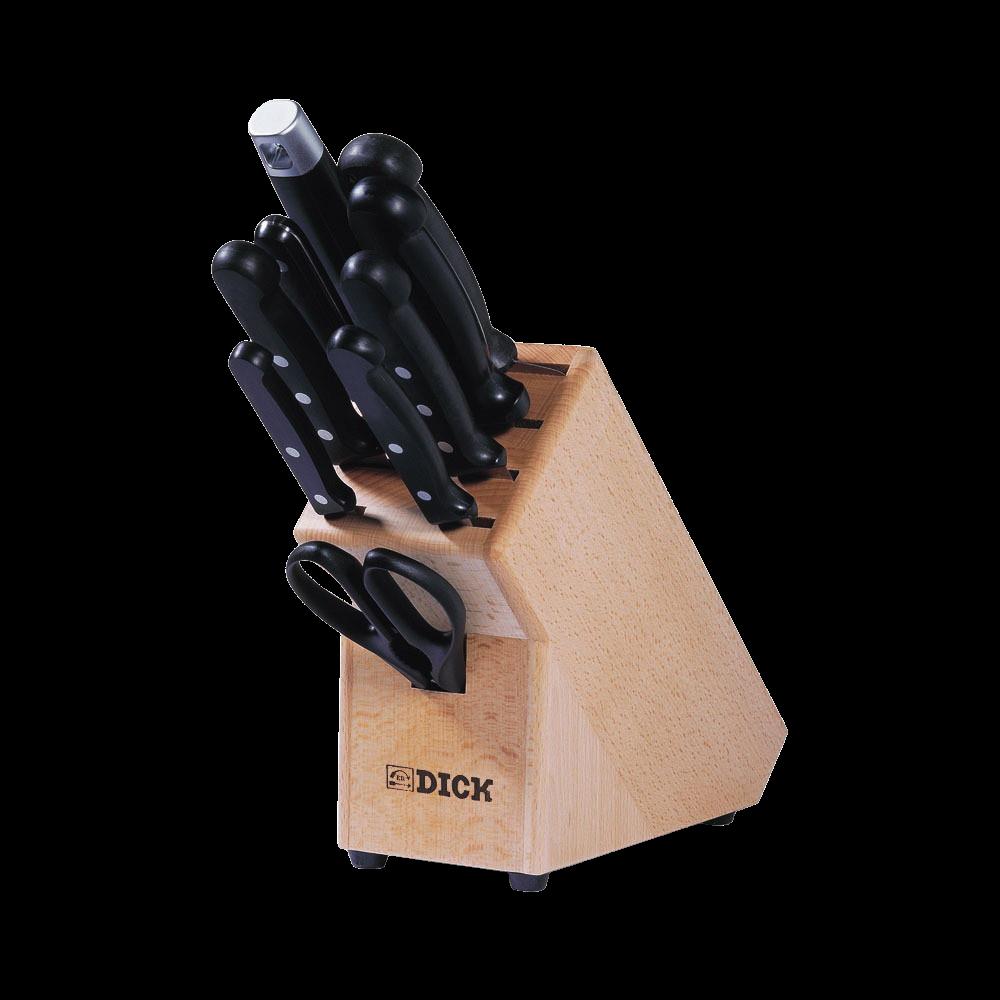 F. DICK - Superior Messerblock Holz, 9-tlg., 8808000