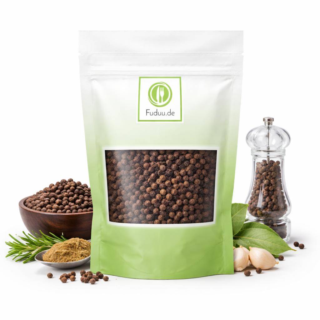 Pfeffer schwarz ganz