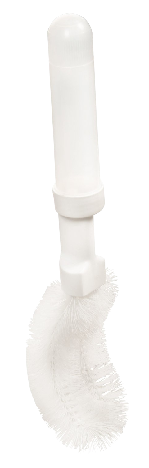 Haug - Urinalbürste mit Flüssigkeitsspender, weiß Haug - Urinalbürste mit Flüssigkeitsspender, weiß