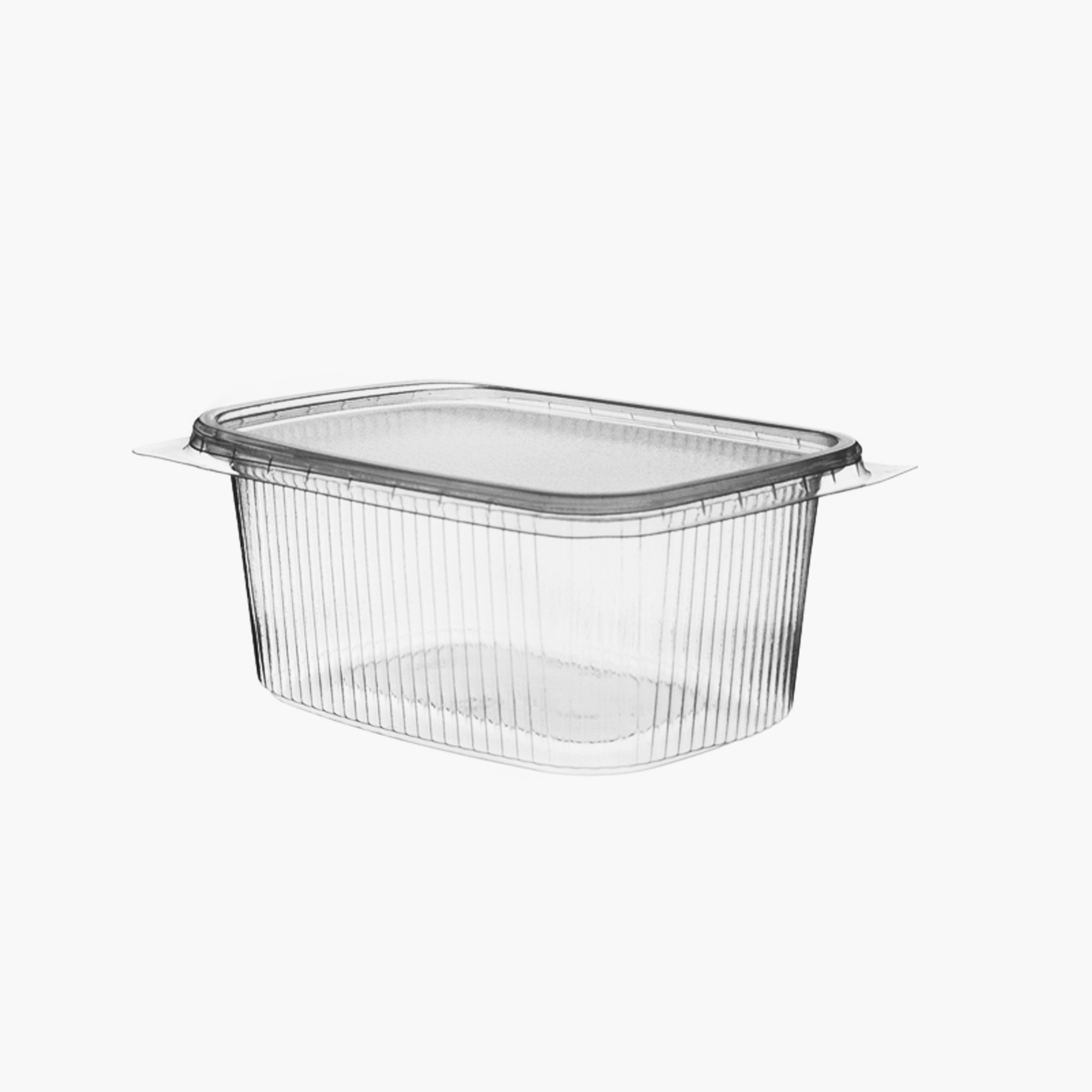 Fuduu.de - Rechteckbecher mit Deckel, 250 ml, 250 Stück