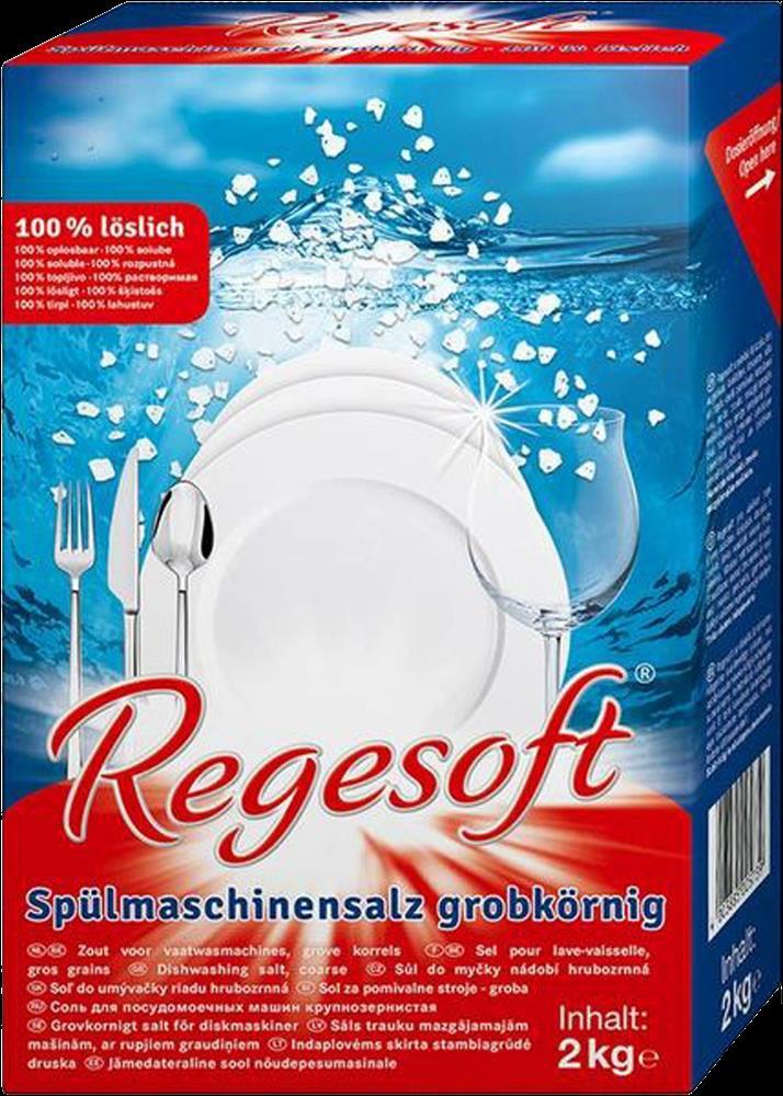 Regesoft - Spülmaschinensalz, grobkörnig, 6 x 2 kg Karton Regesoft - Spülmaschinensalz, grobkörnig, 6 x 2 kg Karton