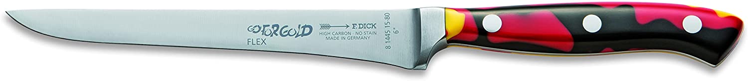 F. DICK - Premier Plus GO FOR GOLD Ausbeinmesser, flexibel, 15 cm, 81445152-80 F. DICK - Premier Plus GO FOR GOLD Ausbeinmesser, flexibel, 15 cm, 81445152-80