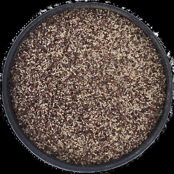 Pfeffer schwarz geschroten/gerissen, 1 kg Beutel
