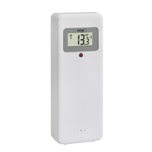 TFA - Digitale XL-Funkuhr mit Außen- und Innentemperatur, schwarz